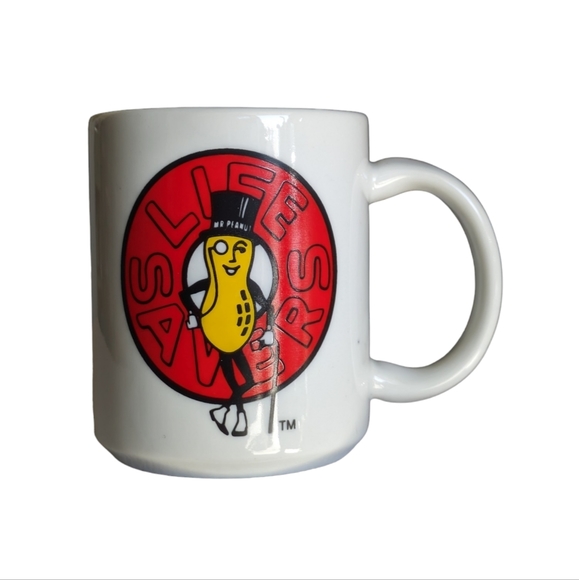 Planters Mr. Peanut x Lifesavers Candy Vintage Advertising Coffee Mug Rare Find - Picture 6 of 9